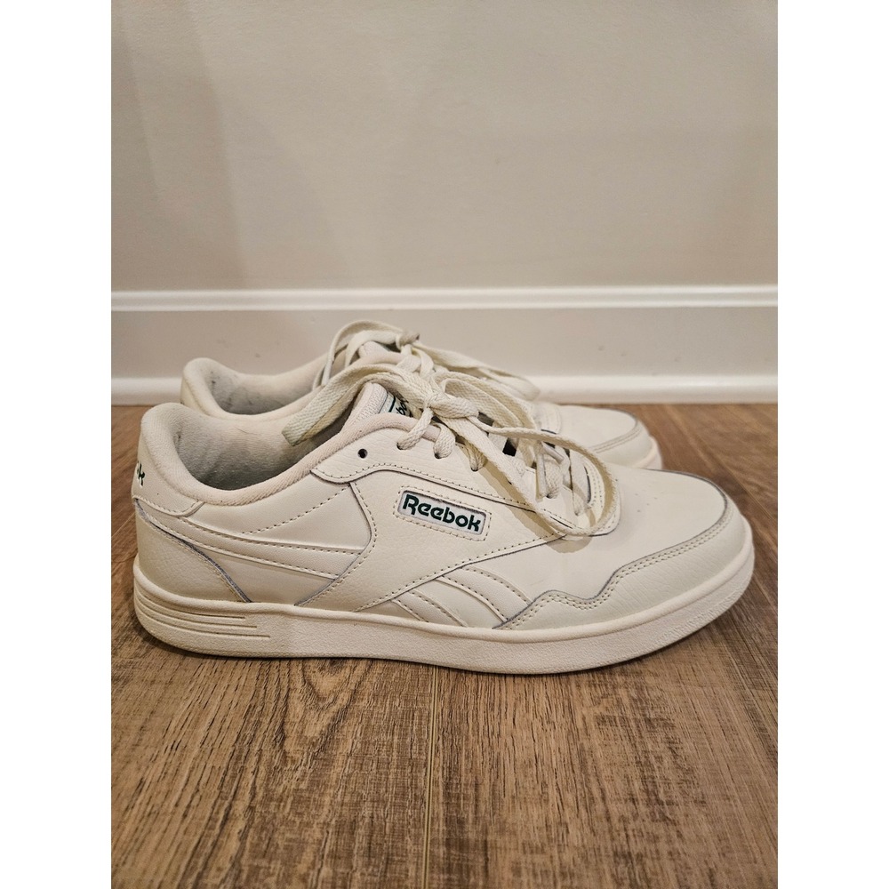Reebok Club MEMT Women's 8.5 White Green Leather Classic Low Top Sneakers